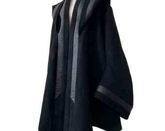 Pirata GALAXIA  Hooded "Elite" Galactic Kimono Formal Coat Dark Emperor Jacket Wizard Robe Tuxedo Matrix
