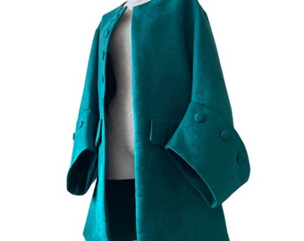 Pirata TESORO Pirate Coat Sea Foam Teal Captain Sailing Jacket