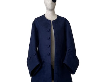 Pirata TESORO Piraten Mantel Midnight Blue Kapitänssegeljacke