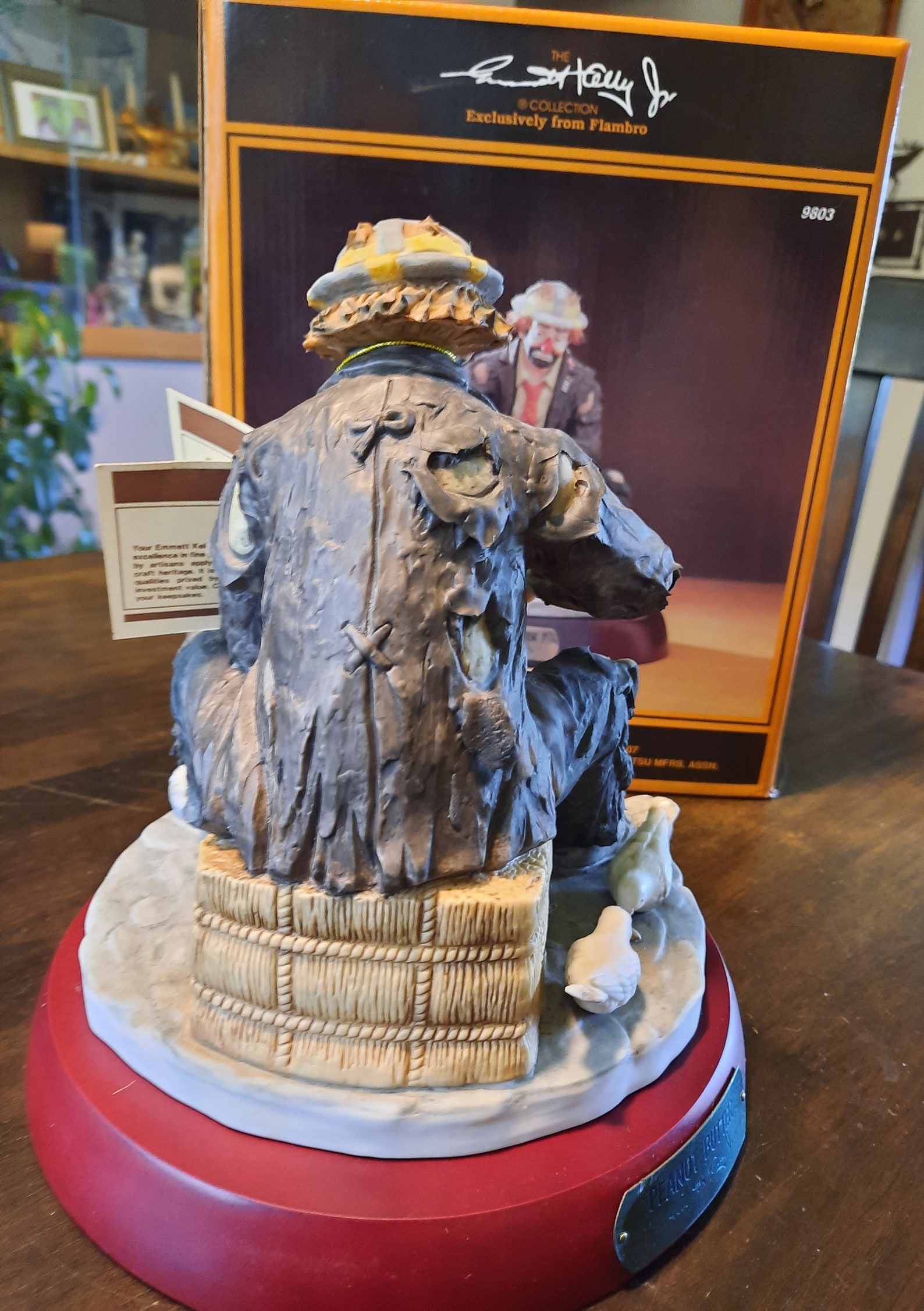 Peanut Butter Emmett Kelly Jr Figurine With Box Signature Etsy