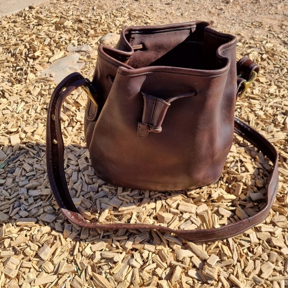 COACH Vintage Original Tan / Yellow Small Bucket Bag, Cowhide, No. E6B-4920