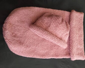 COCON BÉBÉ ROSE + bonnet