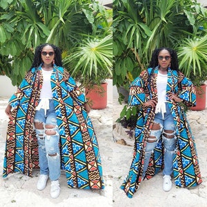 Ankara Kimono Jacket Etsy
