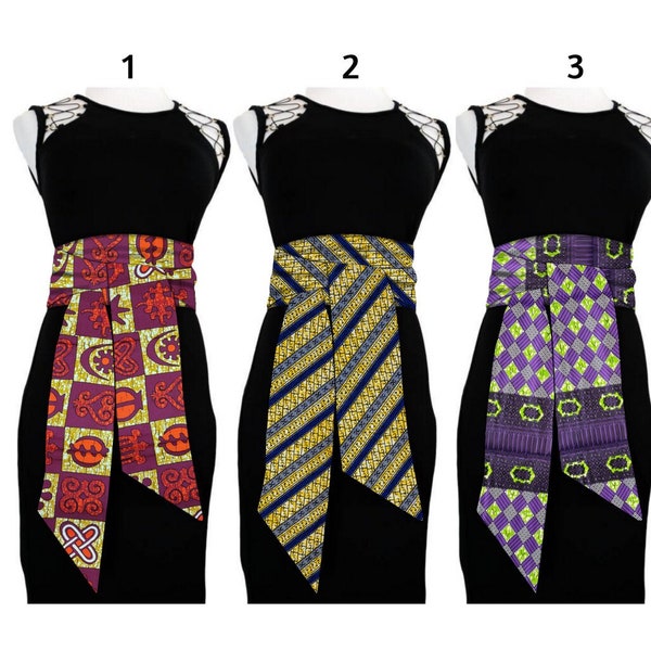 Obi Belt | African Print Belt For Women To Transform Any Outfit | Long Ankara Sash | Plus Size Waist Belt | African Print Obi Belt for her