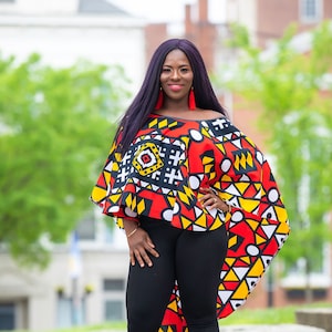 African Clothing For Women Red Black white Yellow