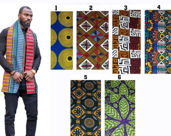 African Clothing For Men Scarf | Ankara Shirt Dress | Christmas Gift For Him | African Gifts For Men on Fathers Day