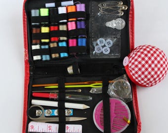 SEWING KIT for Adult,  Girls Mini Sewing Kit, Spools of Thread, Beginners Sewing Kit, Travel Sewing Kit, Emergency Sewing Kit Urgent