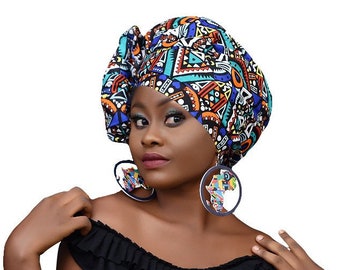 African Head Wraps For Women, Ankara Headwrap, Large Size