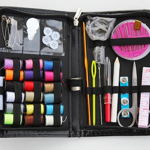 Sewing Kits for Adult, Sewing Kit for Beginners, Emergency, Sewing Supplies Mending Kit, Accessories with Notions Thread, Scissors, Needles