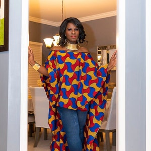 high low ankara tops