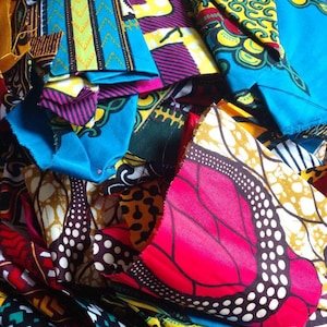 Ankara scraps, African Fabric Scraps, Ankara Remnants, Assorted African Fabric Pieces, Ankara Pieces, Kitenge, African Quilt Scraps, Kwanzaa