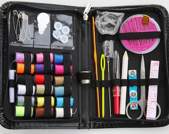 Sewing Kits for Adult, Sewing Kit for Beginners, Emergency, Sewing Supplies Mending Kit, Accessories with Notions Thread, Scissors, Needles