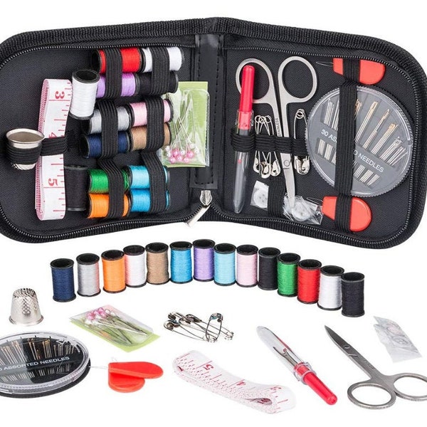 Sewing kits for Adult Mini , Beginner, Emergency, Traveler, DIY supplies, scissors, thimble, thread, tape measure, sewing needle, face mask