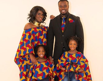 African Family Matching Outfit For Pictures, Custom Family African Clothing