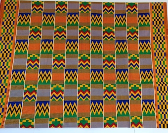 Stampa Kente autentica, tessuto Kente, abito Kente, tessuto Kente, ballo di fine anno Kente, tessuto Ankra, tessuto africano per donne, regalo per la festa della mamma africana