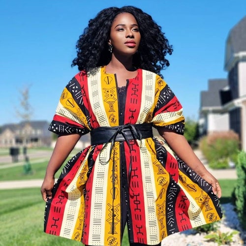 African Print Kimono Plus Oversized Ankara Jacket - Etsy