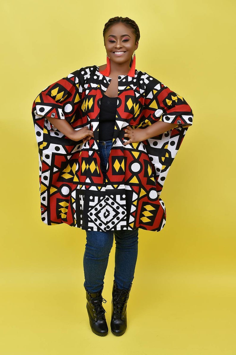 African Head Wraps For Women Red Yellow Black White, Samakaka Turban image 9