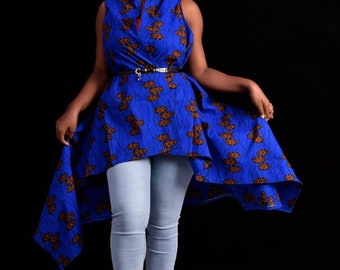 Blue African Clothing For Women, available in plus size