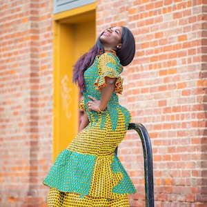 African Dress | African Clothing For Women | Ankara Dress | Elastic Dress