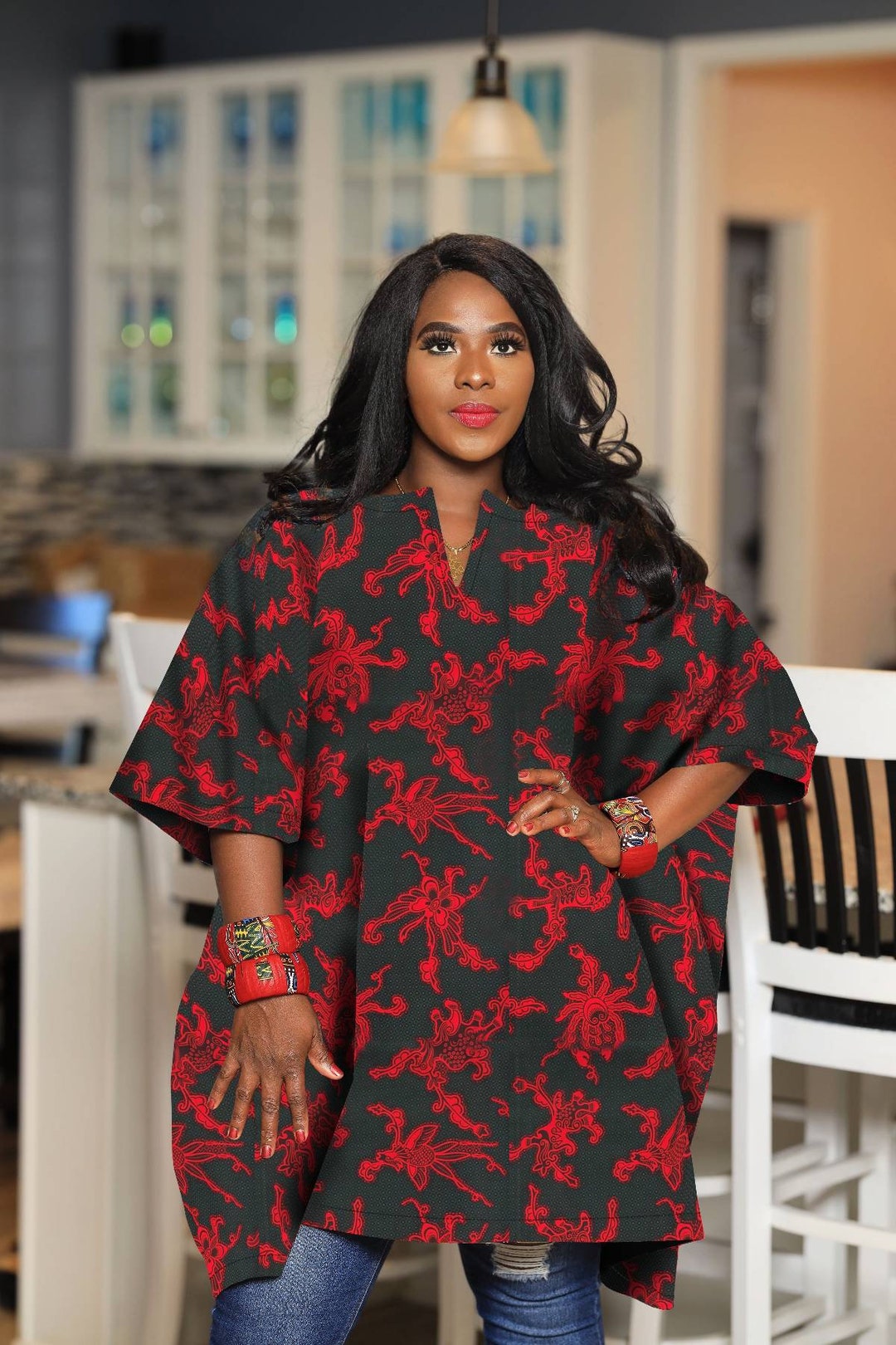ファッション African Shirts for Women Plus Size Top African Ankara Print Blouses Dashiki African Clothing for Women Plus Size | Ankara Top | African