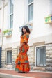 African Clothing For Women Orange, Ankara Dress For Wedding 