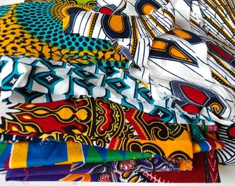 Ankara scraps, African Fabric Scraps, Ankara Remnants, Assorted African Fabric Pieces, Ankara Pieces, Kwanzaa, African Fabric Scraps