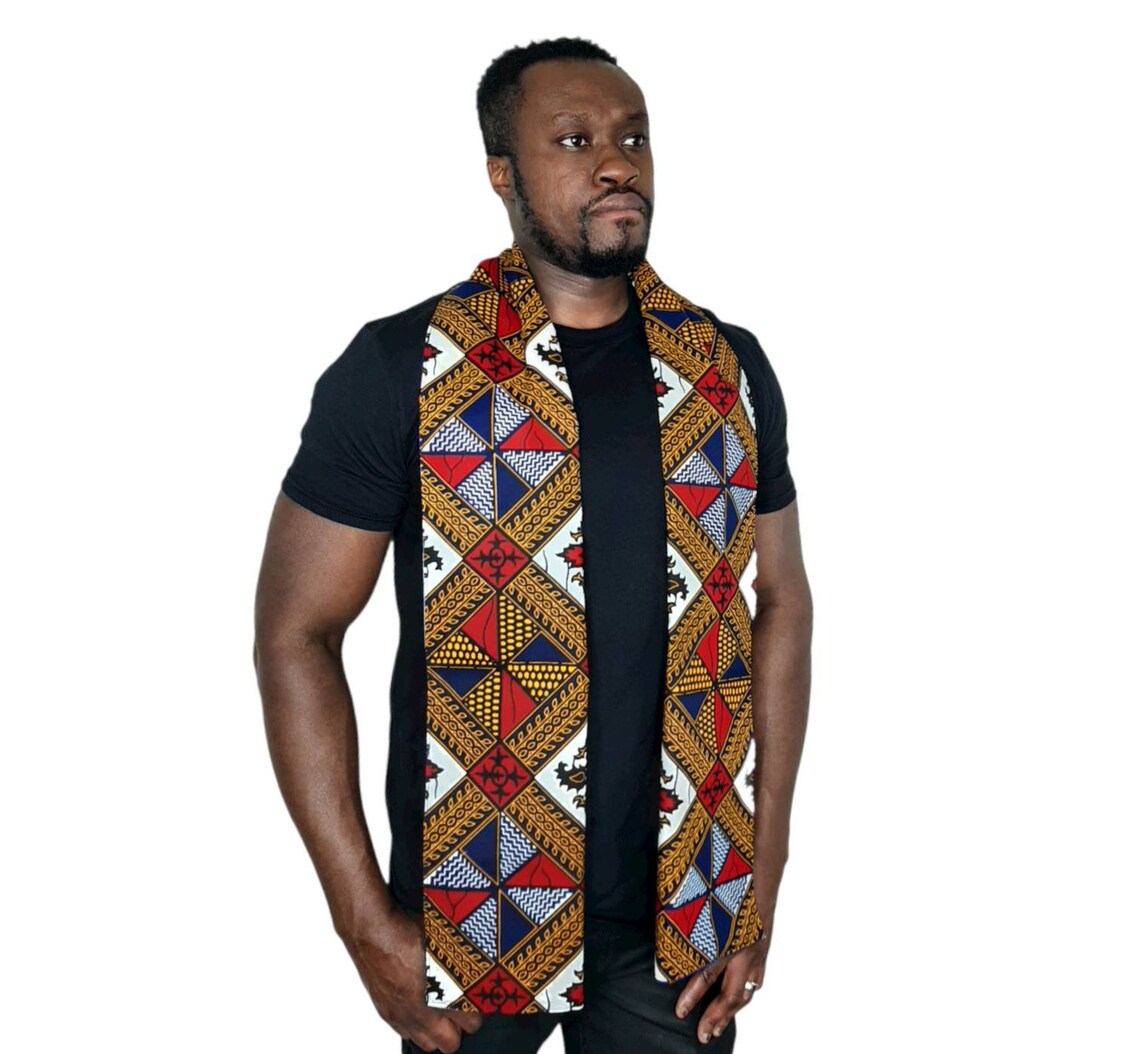 African Clothing for Men Scarf Ankara Shirt Dress Ankara | Etsy