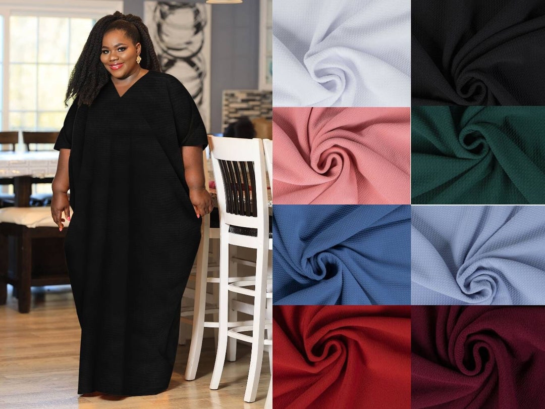 Plus Size Maxi Dress, Black Kaftan Dress, Plus Size Womens Clothing