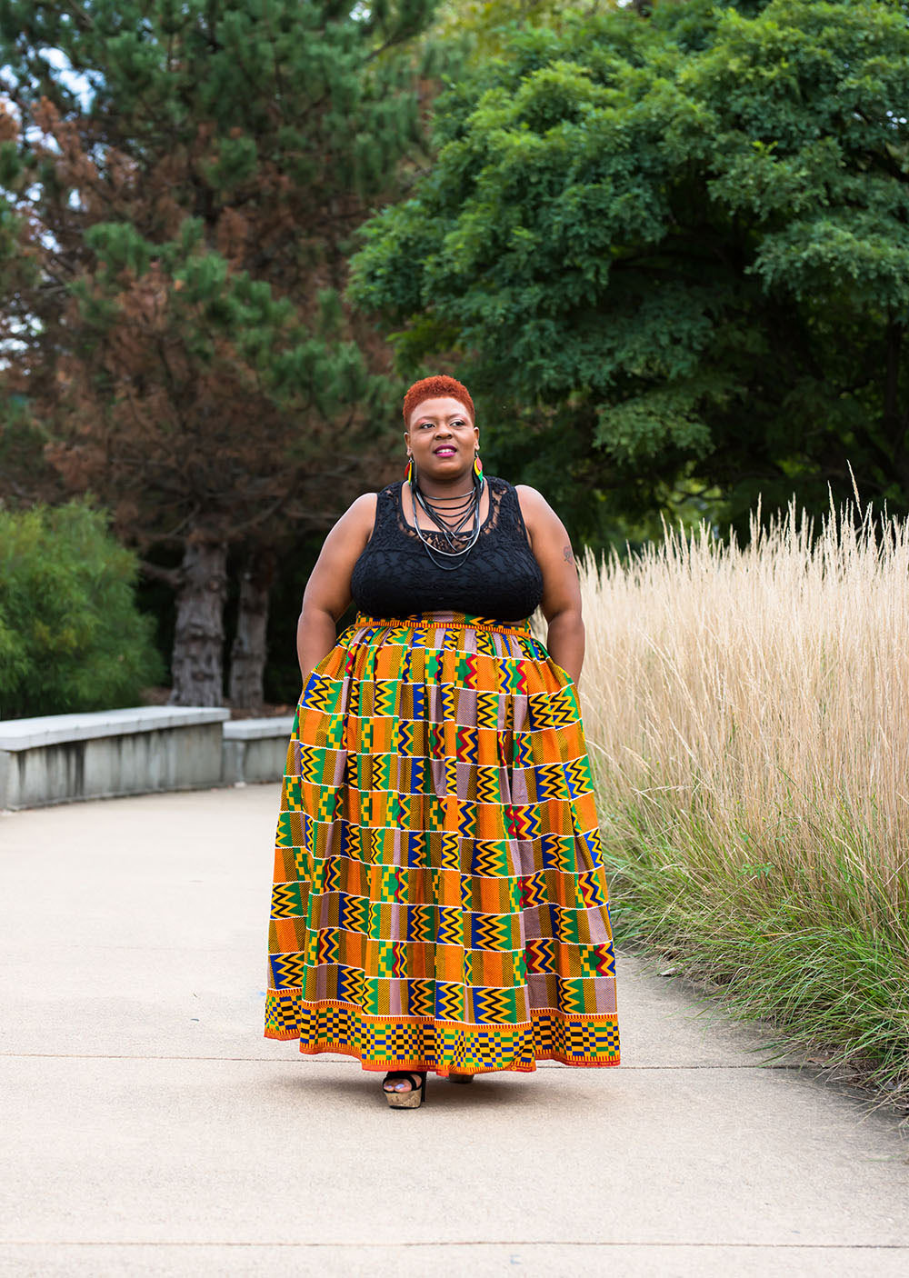 African Maxi Skirt for Women Kente Ankara Skirt African - Etsy