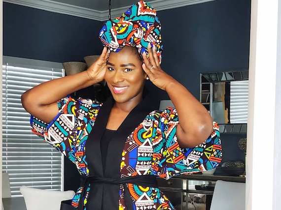 African Print Head Wrap for Women | Colorful Ankara Head  display picture 2