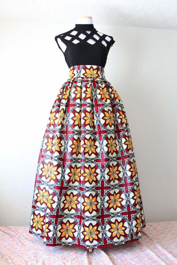 plus size african print maxi dress