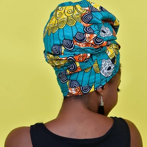 African Head Wraps for Women,peacock African Print, Colorful Ankara ...