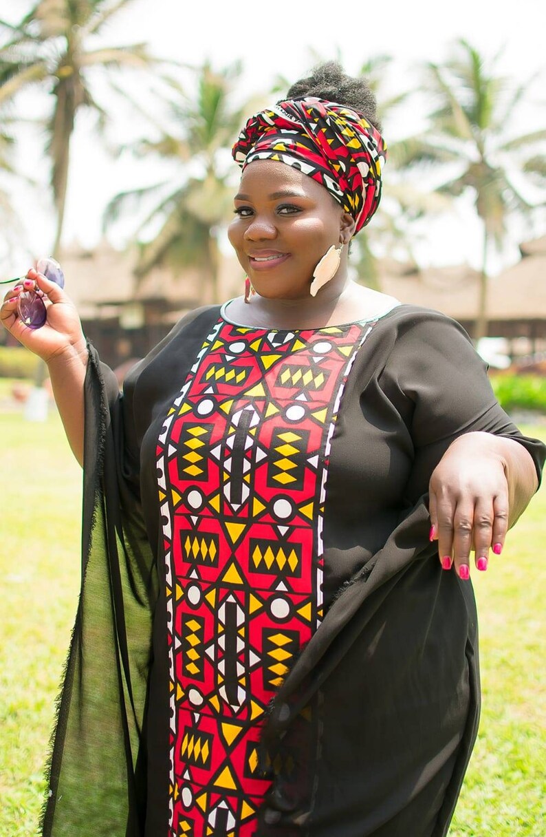ankara caftan gown