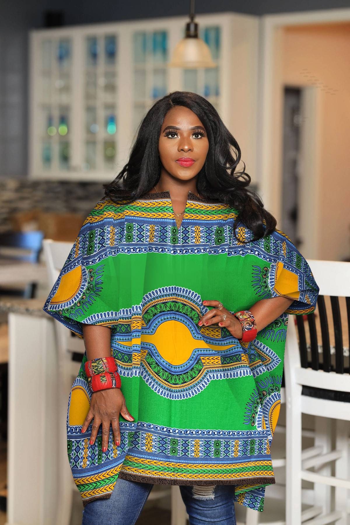 Plus size 2025 dashiki dress 3x