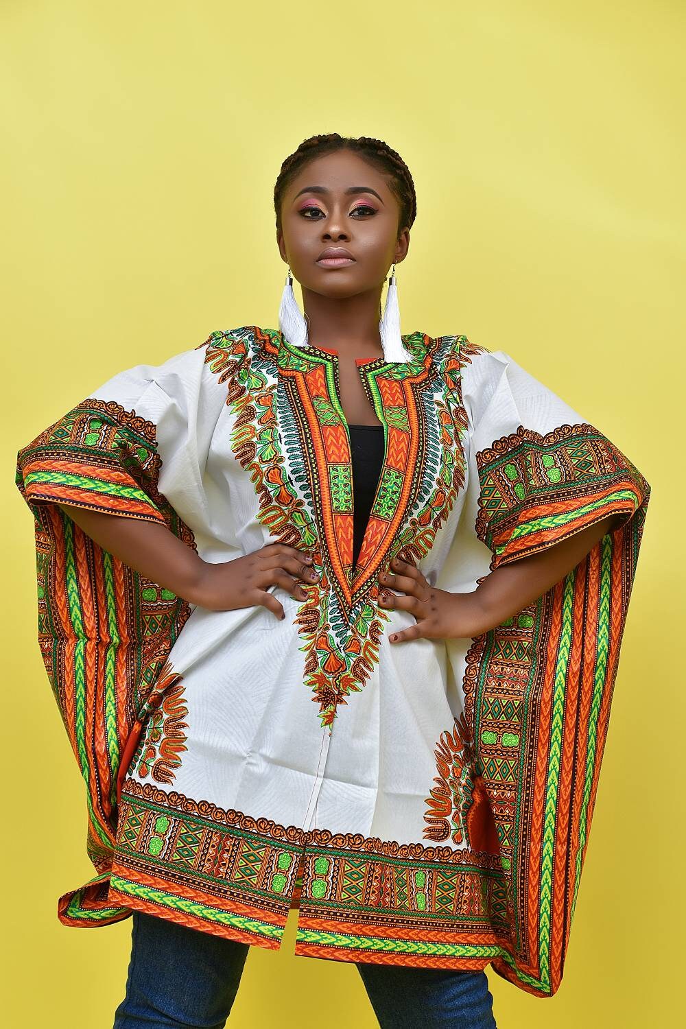 All white cheap dashiki dress