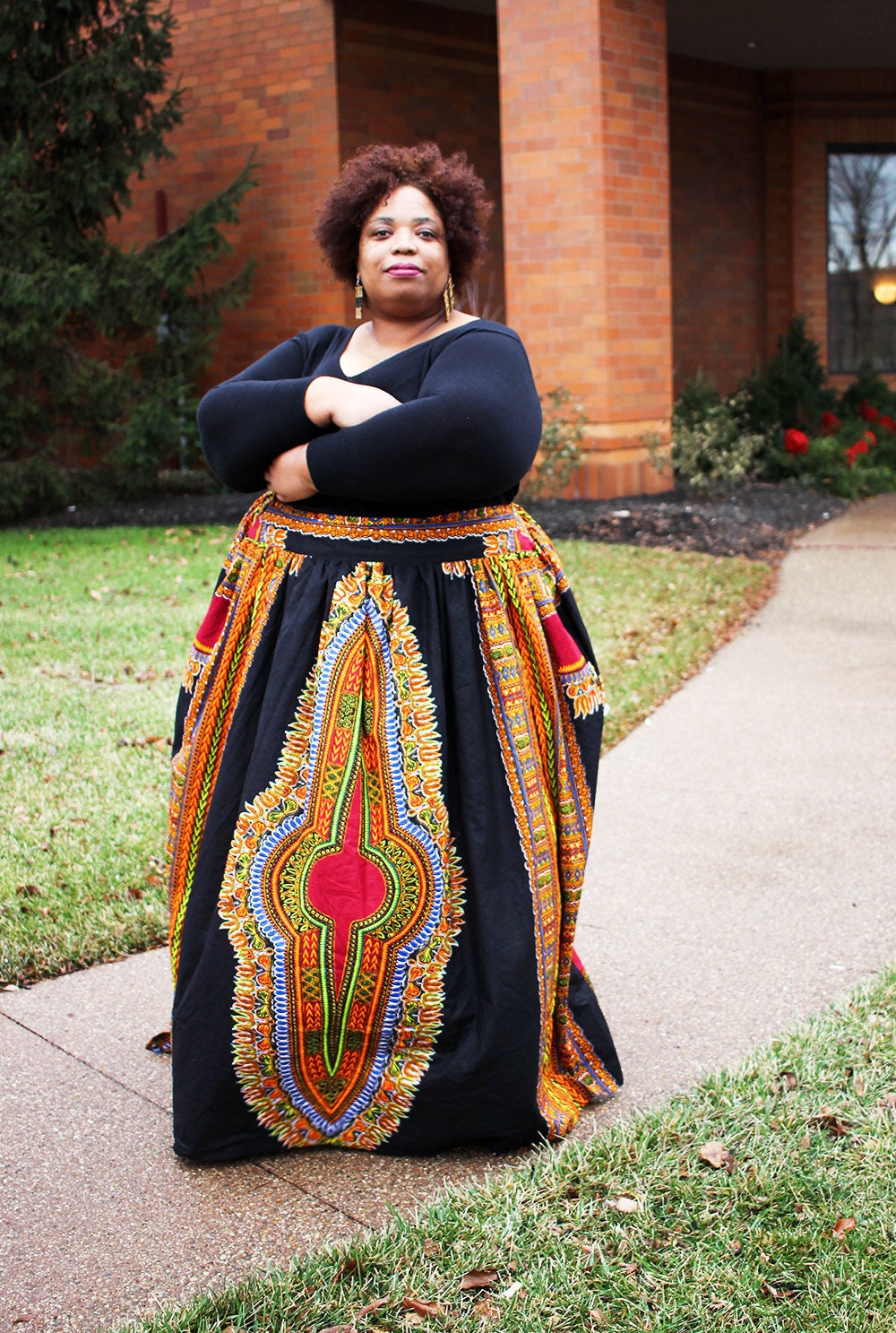 plus size ethnic skirts