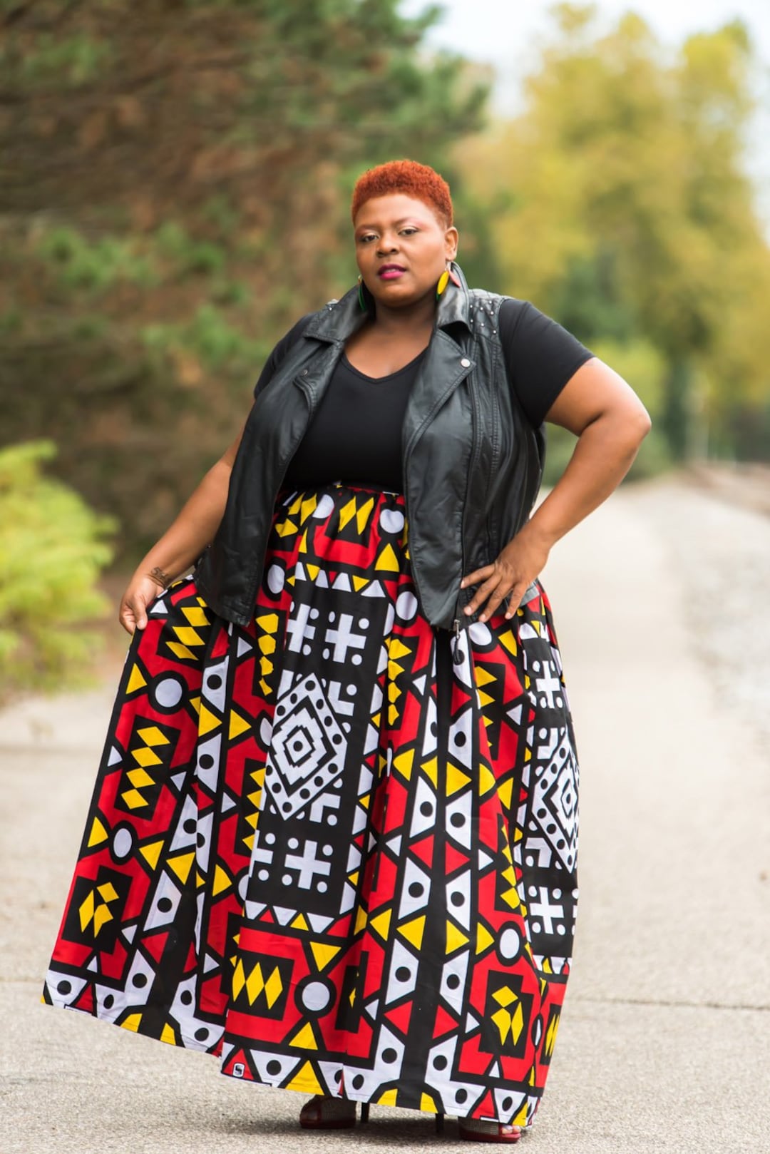 Plus Size African Clothing for Women, African Maxi Skirt, Ankara