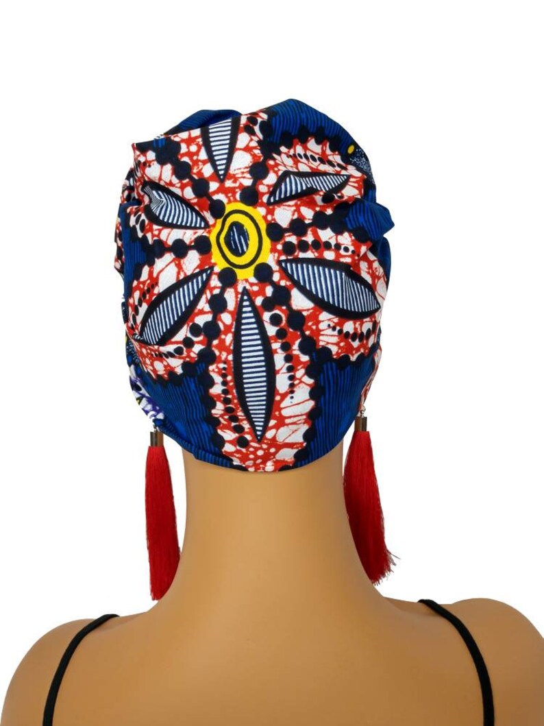 African Head Wraps for Women Royal Blue Ankara Headwrap Etsy