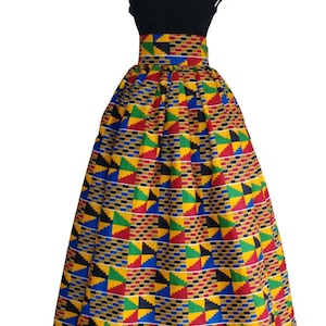 African Clothing For Women, Ankara Maxi Skirt Kente Plus Sizes Available, Highwaisted, Ethnic Dress Mother&#39;s Day Gift For Her