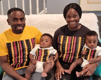 African Family Matching Outfits TShirt | Family Tees for Men and Women | African Men's Tshirt | Dad & Husband Tees | Family Photo T-shirts