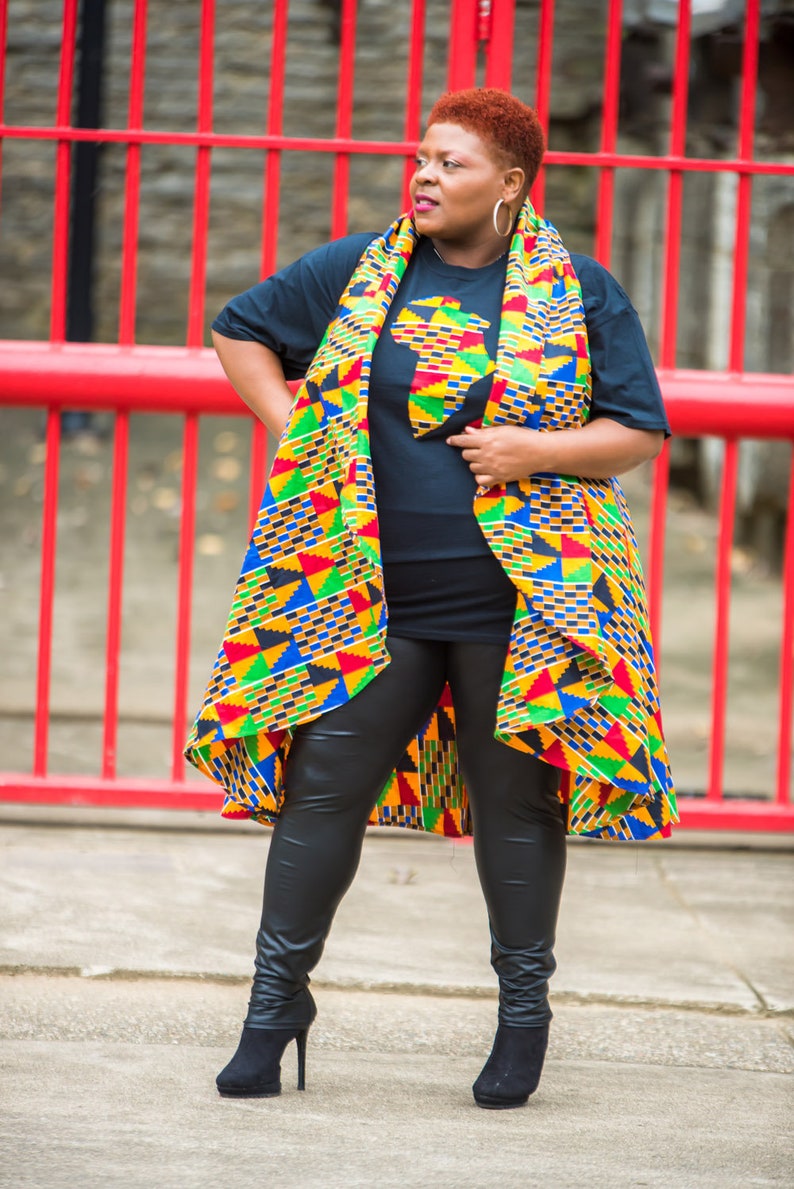 African Clothing For Women Plus Size Top, Ankara Kimono, Black History Month, Wakanda Forever, Kente Dress, Melanin, image 6