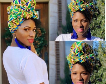 African Head Wraps For Women, Kente
