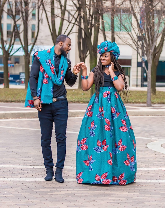 Couple Matching Outfit - Navy Blue Satin