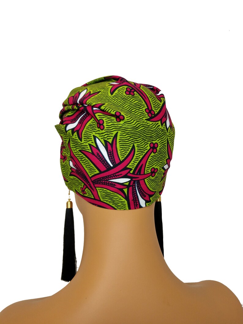 African Head Wraps for Women Green Pink White Ankara Etsy