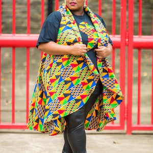 African Clothing For Women Plus Size Top, Ankara Kimono, Black History Month, Wakanda Forever, Kente Dress, Melanin, image 5