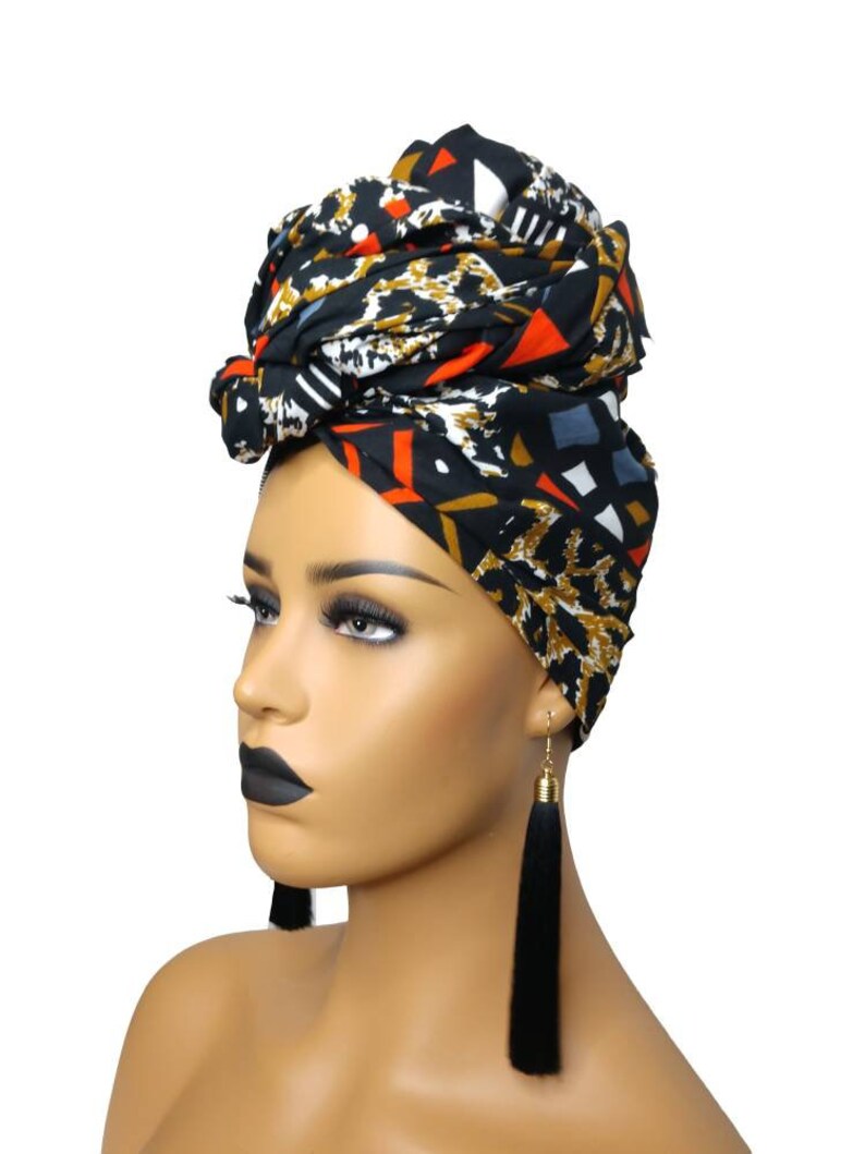 The Queen's Head Wrap Head Wraps for Black Women Etsy