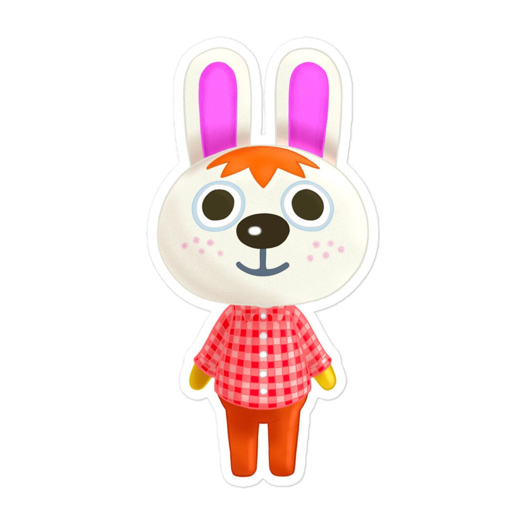 Animal Crossing New Horizons Cute Gabi Sticker for Computer, Phone, Notes, Custom Design Hand