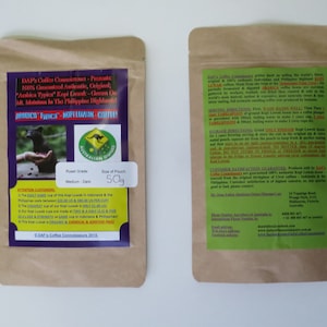 50g Pouch of Kopi  Luwak Arabica Typica Variety of Coffee.
