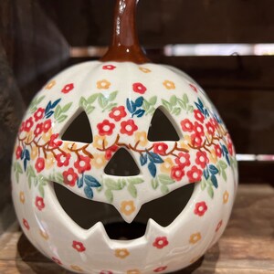 Polish Pottery Pumpkin