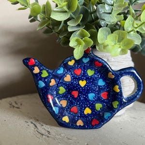 Polish Pottery Tea Bag Holder